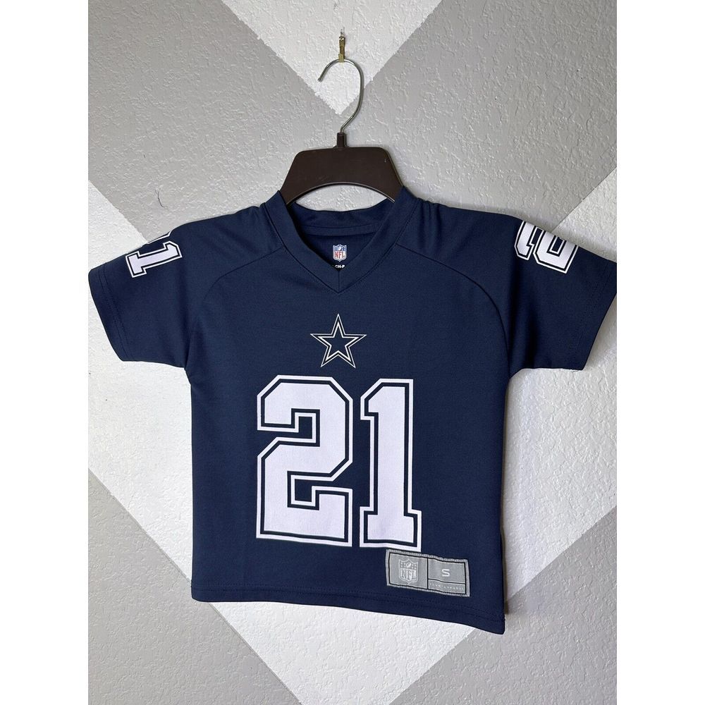 NFL Team Apparel Dallas Cowboys Youth Blue Jersey Elliot Size Small
